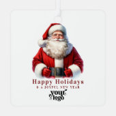 Berufliches Firmenlogo Kundengeschenk Weihnachten Ornament Aus Metall (Rückseite)