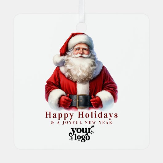 Berufliches Firmenlogo Kundengeschenk Weihnachten Ornament Aus Metall (Vorderseite)