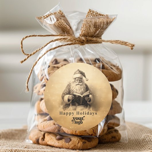 Berufliches Firmenlogo Kundengeschenk Weihnachten Runder Aufkleber