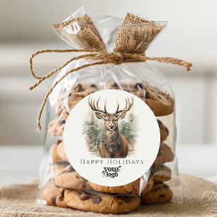 Berufliches Firmenlogo Kundengeschenk Weihnachten Runder Aufkleber