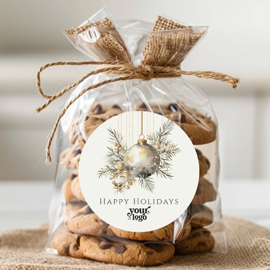 Berufliches Firmenlogo Kundengeschenk Weihnachten Runder Aufkleber