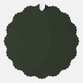 Berufliches Firmenlogo Minimalistisch Weihnachtsfe Ornament Karte (Rückseite)