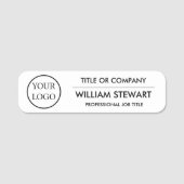 Berufliches Firmenlogo Mitarbeiter Mitarbeiter Namensschild (Vorderseite)