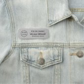 Berufliches Firmenlogo Mitarbeiter Mitarbeiter Namensschild (Beispiel)