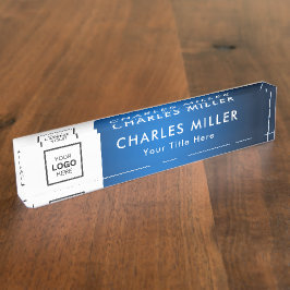 Berufliches Firmenlogo Namensplakette