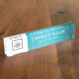 Berufliches Firmenlogo Namensplakette