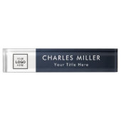 Berufliches Firmenlogo Namensplakette (Vorderseite)