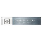 Berufliches Firmenlogo Namensplakette (Vorderseite)