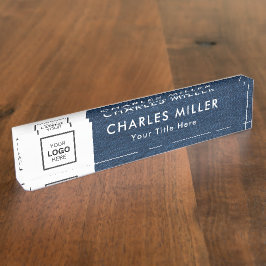 Berufliches Firmenlogo Namensplakette