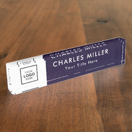 Berufliches Firmenlogo Namensplakette