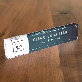 Berufliches Firmenlogo Namensplakette