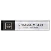 Berufliches Firmenlogo Namensplakette (Vorderseite)