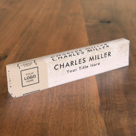 Berufliches Firmenlogo Namensplakette