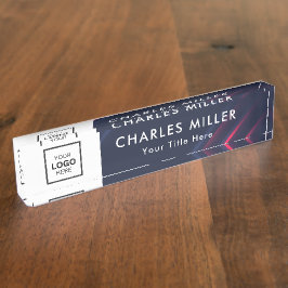 Berufliches Firmenlogo Namensplakette