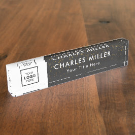 Berufliches Firmenlogo Namensplakette