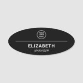 Berufliches Firmenlogo Namensschild (Vorderseite)