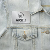 Berufliches Firmenlogo Namensschild (Beispiel)