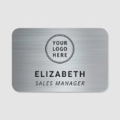 Berufliches Firmenlogo Namensschild (Vorderseite)