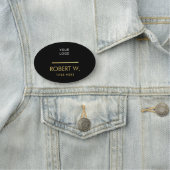 Berufliches Firmenlogo Namensschild (Beispiel)