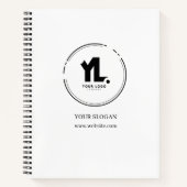 Berufliches Firmenlogo Notizblock (Vorderseite)