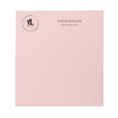 Berufliches Firmenlogo Notizblock (Vorderseite)