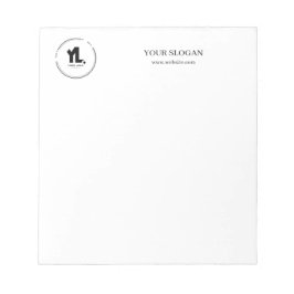 Berufliches Firmenlogo Notizblock