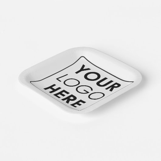 Berufliches Firmenlogo Pappteller (Gewinkelt)