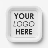 Berufliches Firmenlogo Pappteller (Vorderseite)