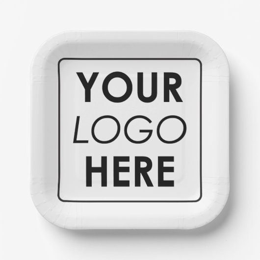 Berufliches Firmenlogo Pappteller (Vorderseite)