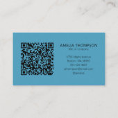 Berufliches Firmenlogo - QR-Code Visitenkarte (Rückseite)