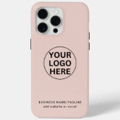 Berufliches Firmenlogo - Rosa Farbe Case-Mate iPhone Hülle (Rückseite)