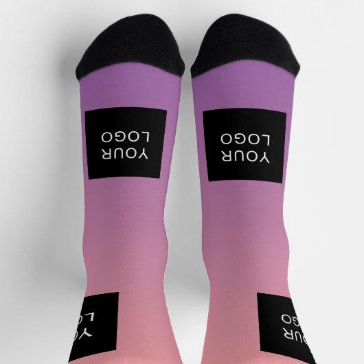 Berufliches Firmenlogo Rosa Socken (Oben)