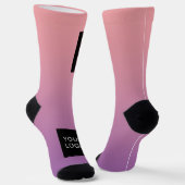 Berufliches Firmenlogo Rosa Socken (Gewinkelt)