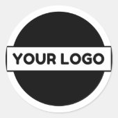Berufliches Firmenlogo Runder Aufkleber (Vorderseite)