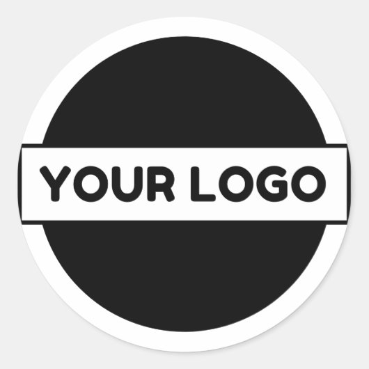 Berufliches Firmenlogo Runder Aufkleber (Vorderseite)