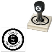 Berufliches Firmenlogo Rustikal handgefertigt Gummistempel (Stempel)