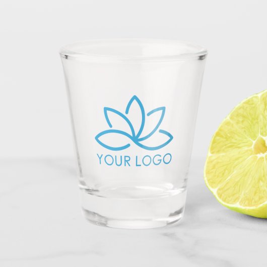 Berufliches Firmenlogo Schnapsglas (Vorderseite)