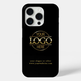 Berufliches Firmenlogo | Schwarzer Minimal Case-Mate iPhone Hülle