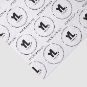 Berufliches Firmenlogo Seidenpapier (Ausschnitt)