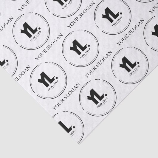 Berufliches Firmenlogo Seidenpapier (Ausschnitt)