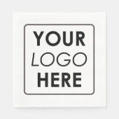 Berufliches Firmenlogo Serviette (Vorderseite)