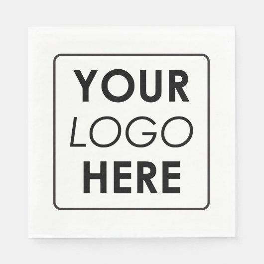 Berufliches Firmenlogo Serviette (Vorderseite)
