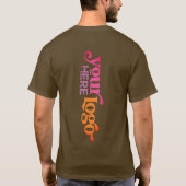 Berufliches Firmenlogo T-Shirt (Rückseite)