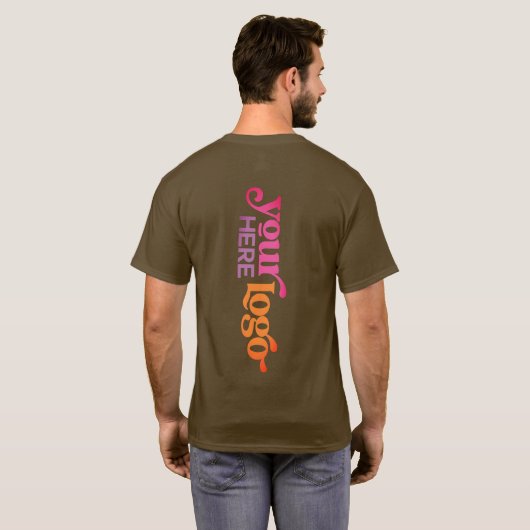 Berufliches Firmenlogo T-Shirt (Schwarz voll)