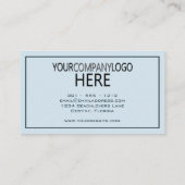 Berufliches Firmenlogo Tropische Vegetation Visitenkarte (Rückseite)