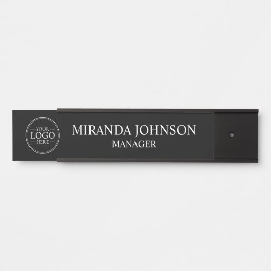 Berufliches Firmenlogo Türschild (Vorderseite )