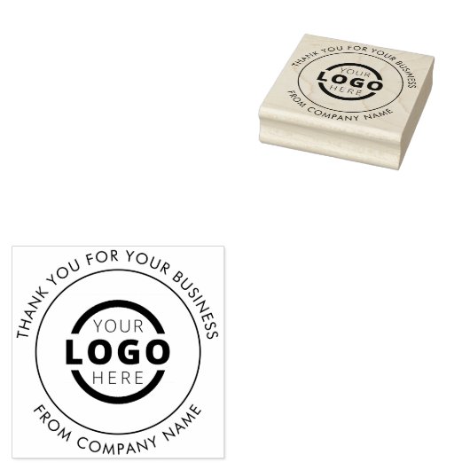 Berufliches Firmenlogo - Vielen Dank Gummistempel (Stempel)