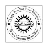Berufliches Firmenlogo Vielen Dank Gummistempel (Prägung)