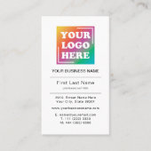 Berufliches Firmenlogo Visitenkarte (Vorderseite)