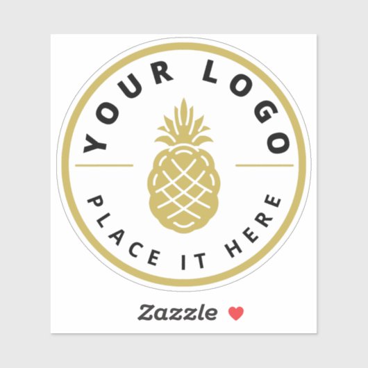 Berufliches Firmenlogo Wasserflasche Aufkleber (Blatt)